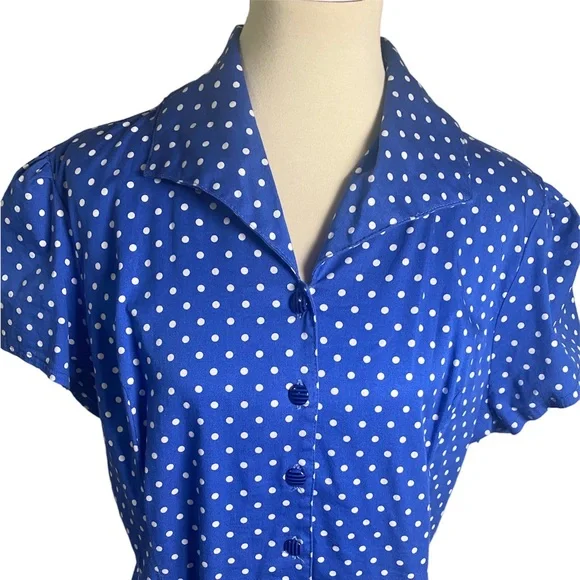 Hearts and Roses Polka Dotted Dress - Picture 3 of 4